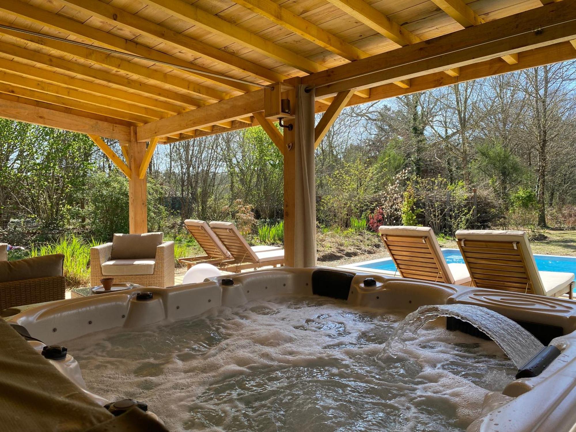 Gites & Spa De Charme " Ploum" Pouydesseaux Exterior foto